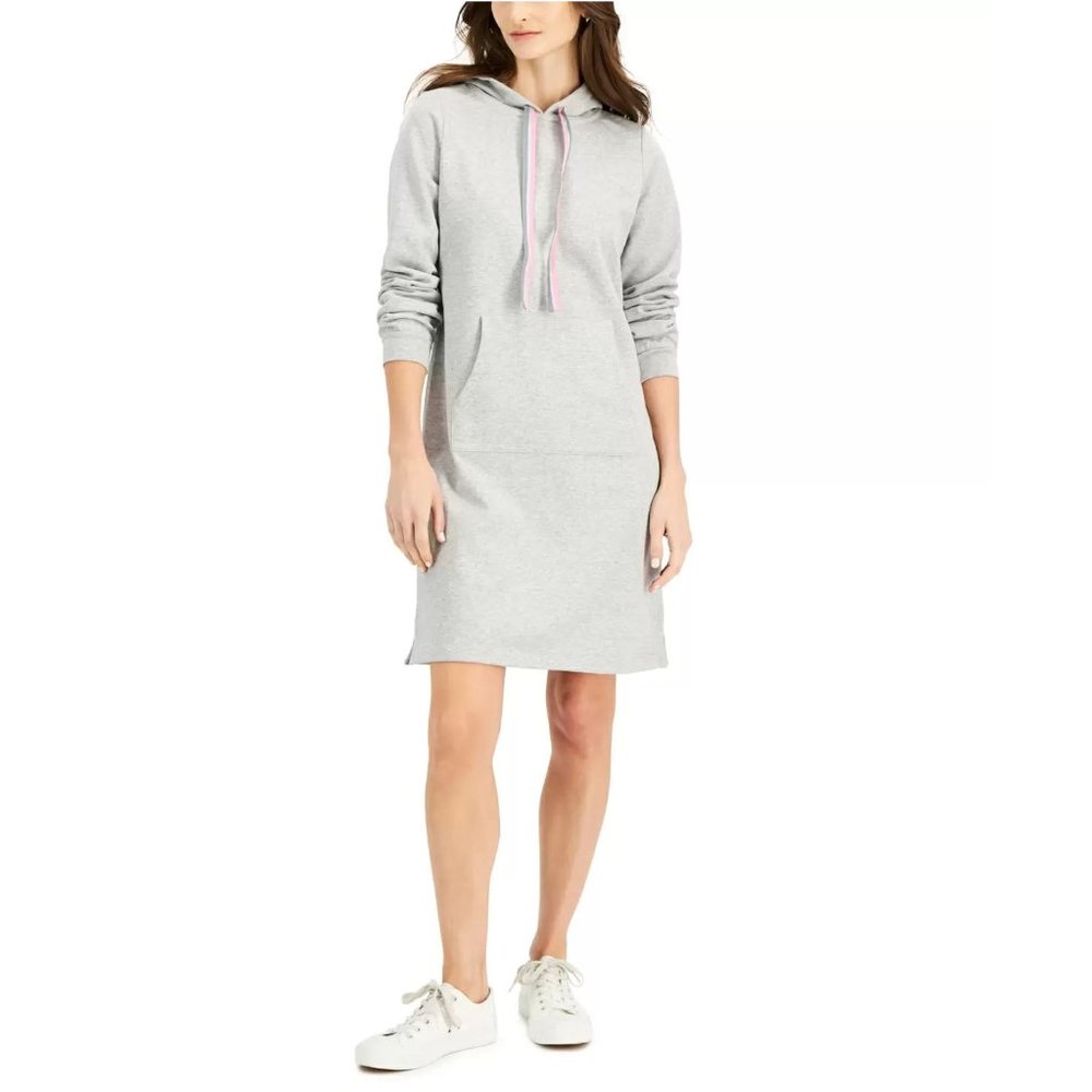 Charter Club French Terry Hoodie Dress